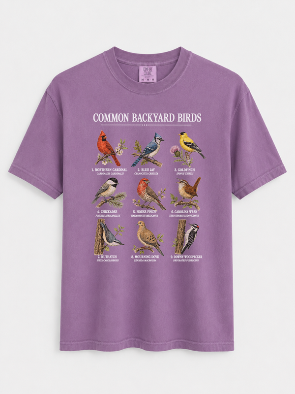 Cottagecore Birds and Flowers Shirt 2