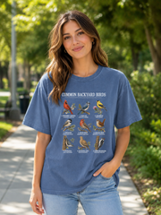 Goose with Houseplant Embroidered Shirt
