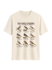New World Sparrows T-Shirt - Unisex Comfort Colors for Bird Watchers & Nature Lovers