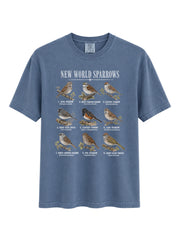New World Sparrows T-Shirt - Unisex Comfort Colors for Bird Watchers & Nature Lovers