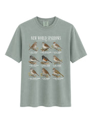 New World Sparrows T-Shirt - Unisex Comfort Colors for Bird Watchers & Nature Lovers