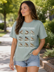 New World Sparrows T-Shirt - Unisex Comfort Colors for Bird Watchers & Nature Lovers