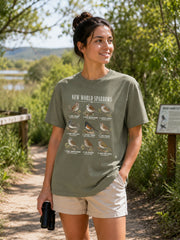 New World Sparrows T-Shirt - Unisex Comfort Colors for Bird Watchers & Nature Lovers