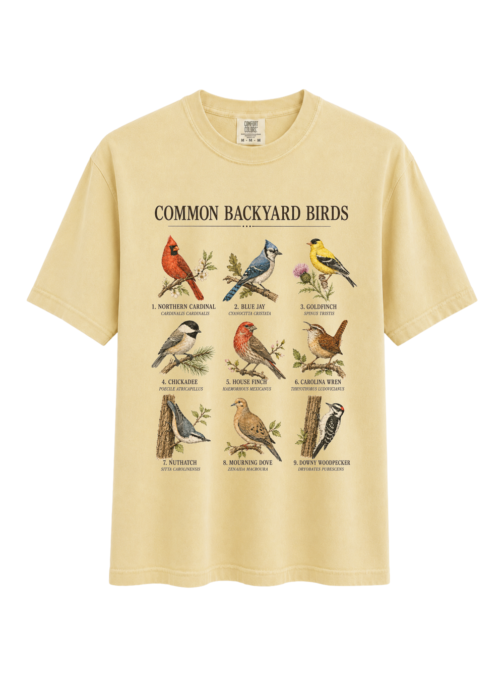 Goose with Houseplant Embroidered Shirt