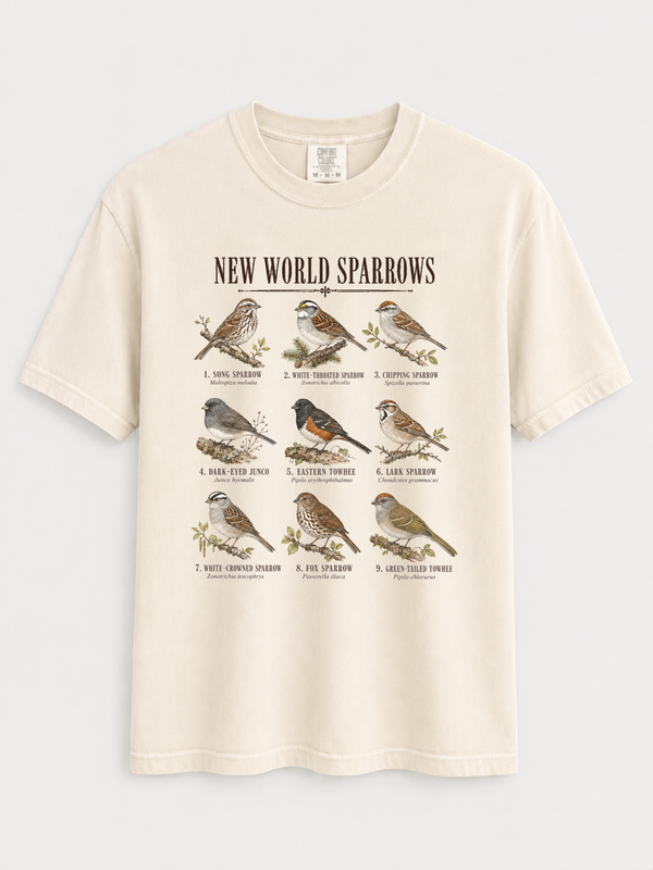 Cottagecore Birds and Flowers Shirt 2