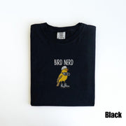 Embroidered Bird Nerd T-shirt
